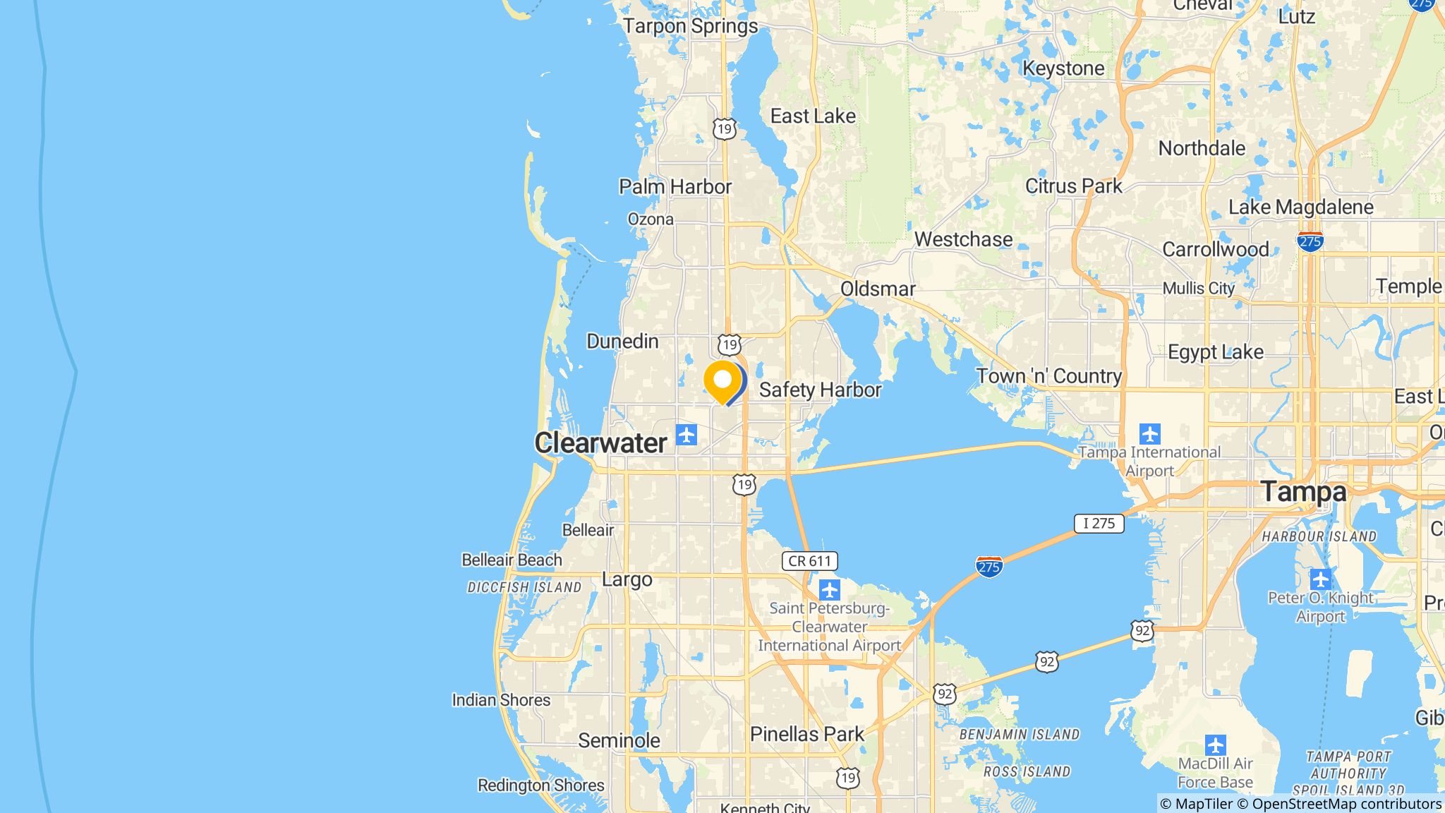 Street map of the ATM area