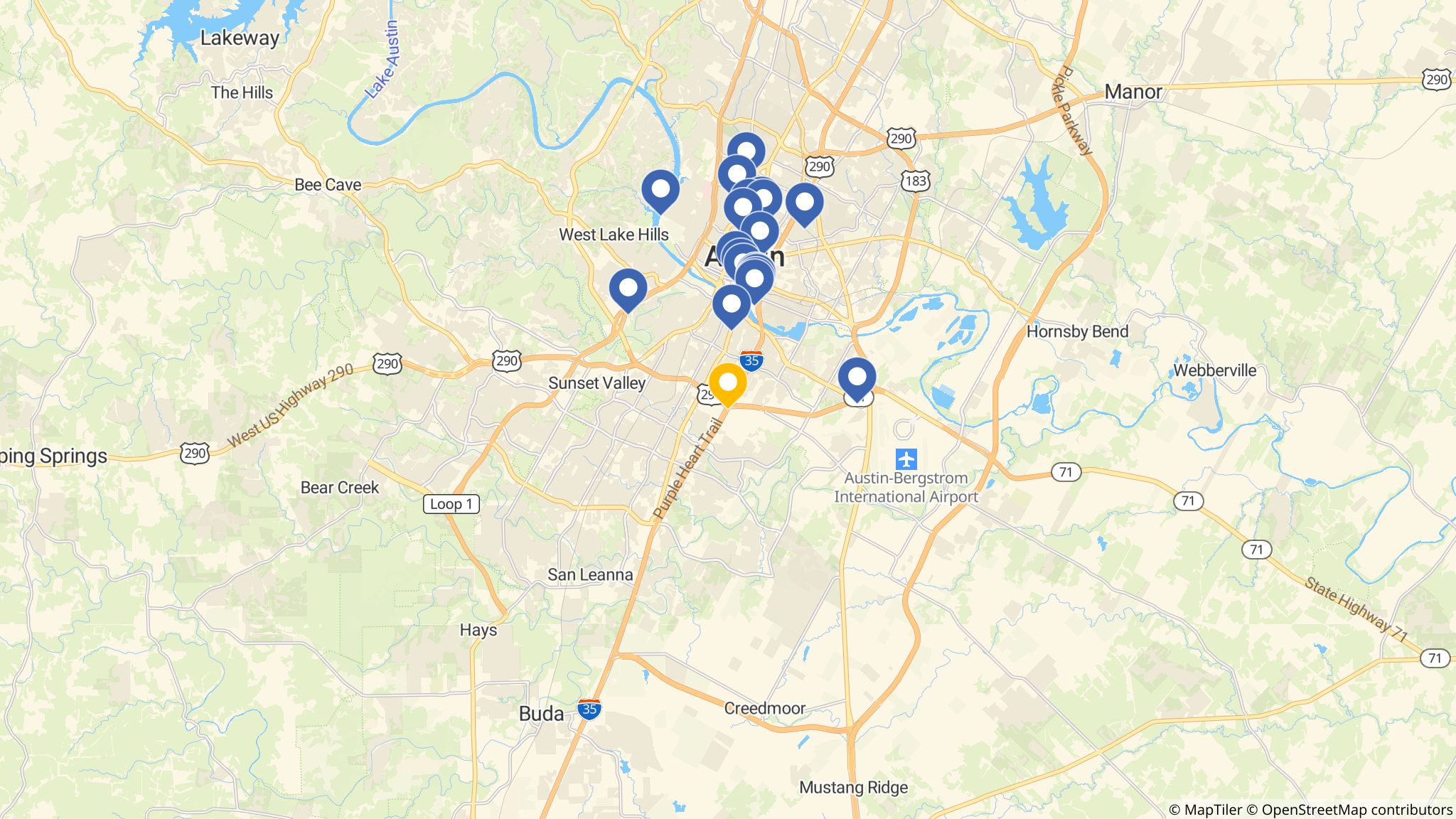 Street map of the ATM area