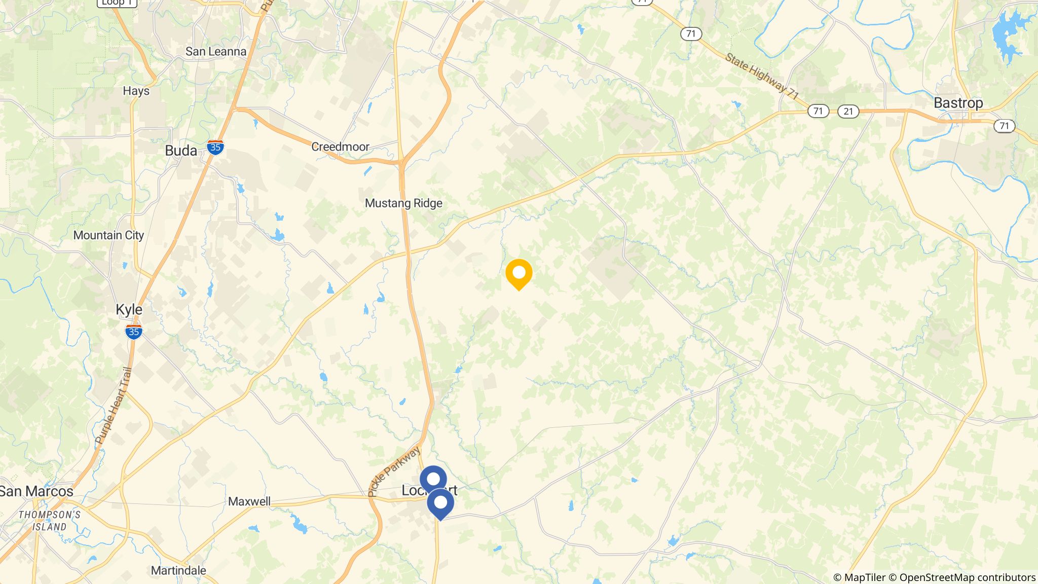 Street map of the ATM area