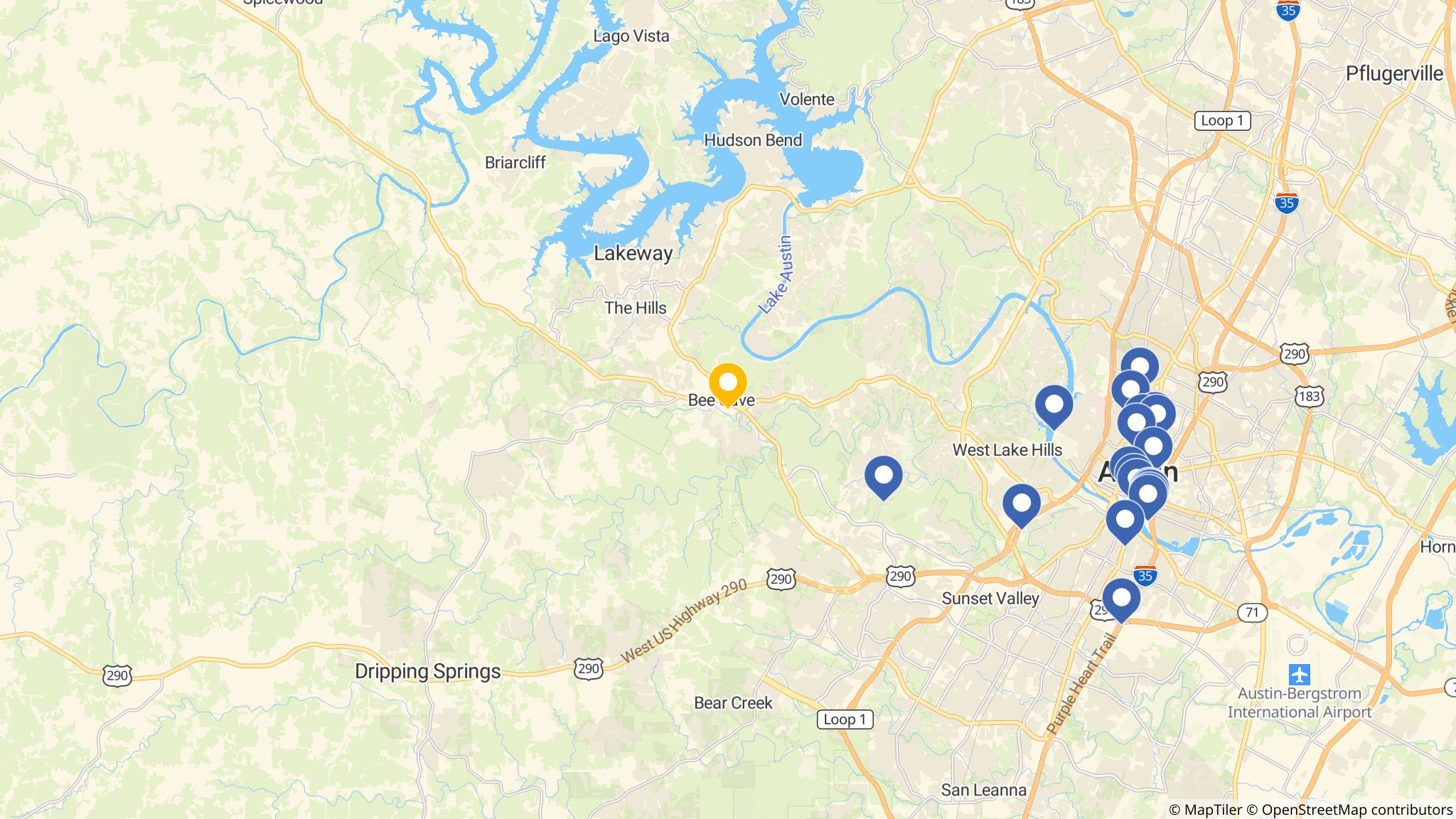 Street map of the ATM area