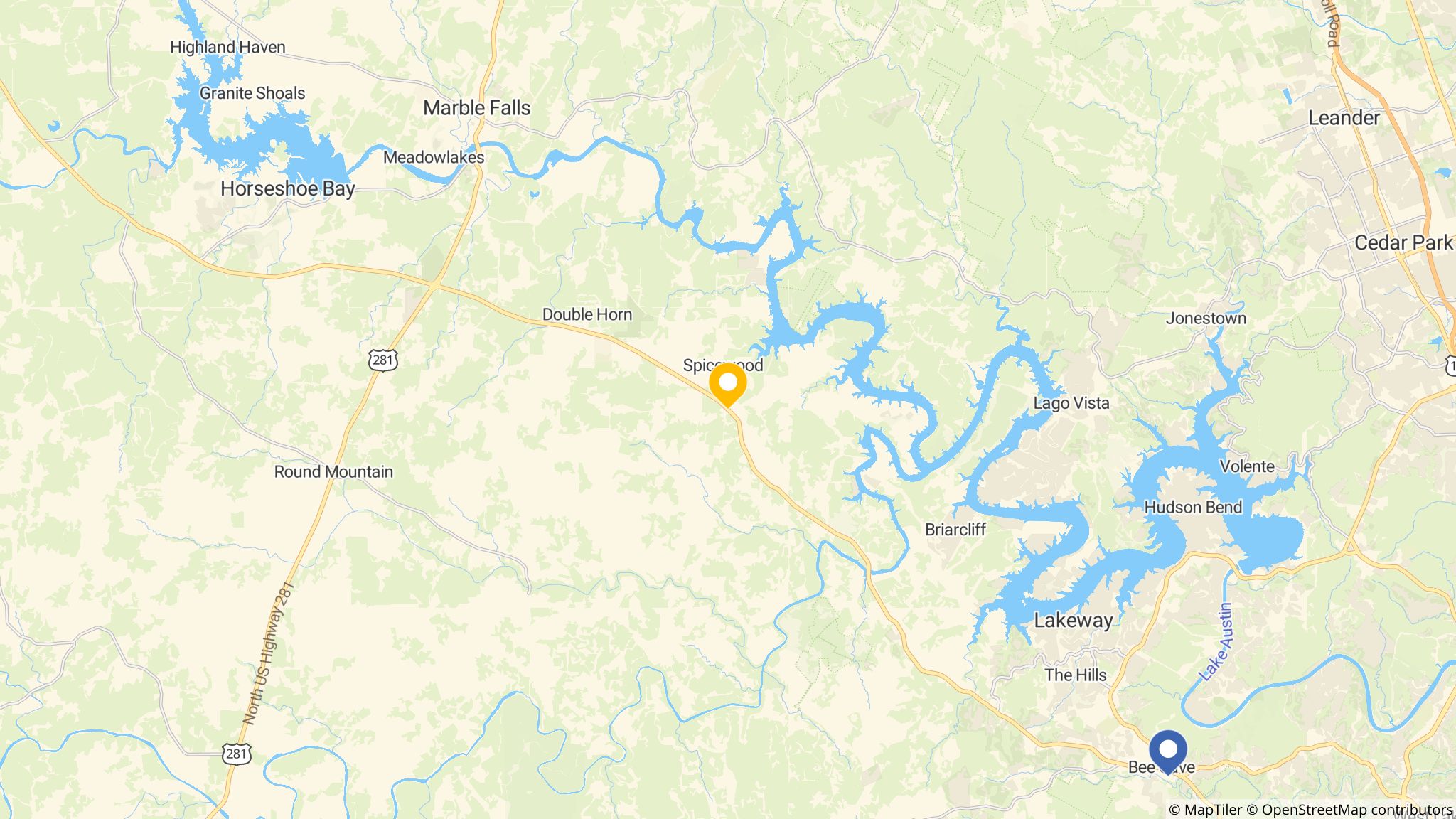 Street map of the ATM area