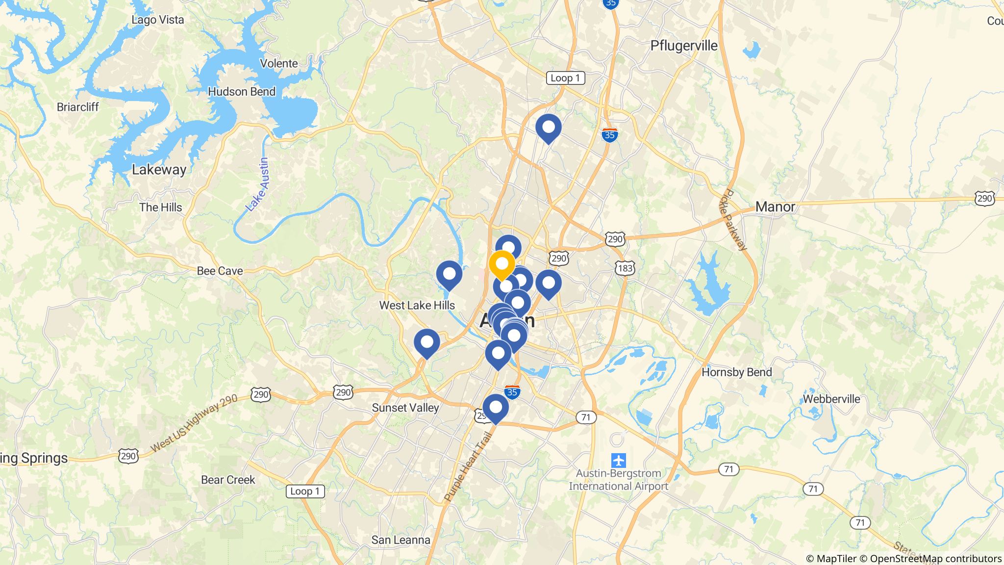 Street map of the ATM area